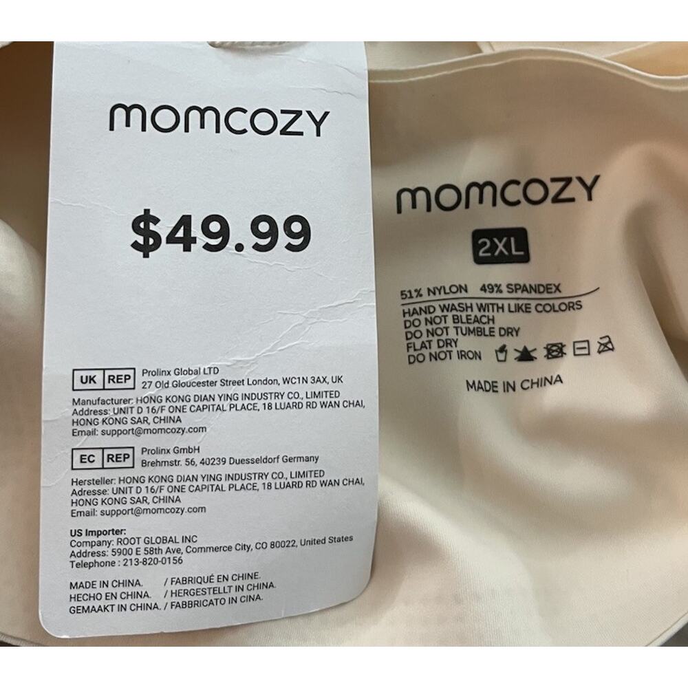 Momcozy Beige Wireless Pull On Women's Nursing Bra Size 2XL - Picture 3 of 4